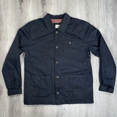 Abrigo Everett pequeño de cera seca para hombre Marine Layer lavado azul marino arándano Foto 1 de 4