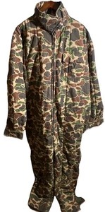 VTG Trophy Club Camo Insulated Hunting Coveralls Overalls Sz XXL Preowned - Picture 1 of 11