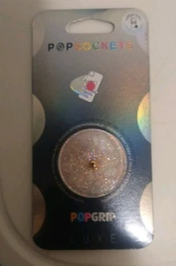 PopSockets Luxe Tidepool Pink Sky Glitter PopGrip Swappable PopSocket NEW - Zdjęcie 1 z 4