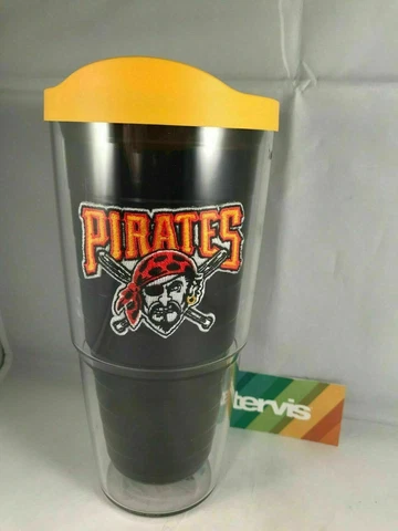 Pittsburgh Pirates MLB Baseball Tervis Tumbler Cup 24 oz w/Lid Cover