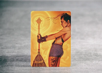 Isochron Broom | Cleaning Scepter | MTG Satirical Altered  Art - Image 1 of 3