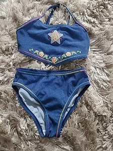 Bikini Rodeo Gr 104 Blau Stickerei - Bild 1 von 6