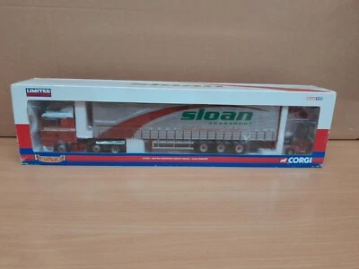 Corgi CC13421  MAN TGA Curtainside & Moffett Mounty - Sloan Transport 1.50 Scale - Image 1 of 4