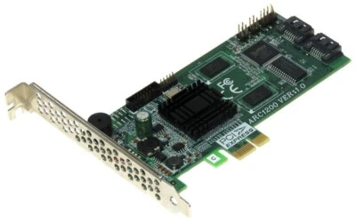 Areca ARC-1200 SATA Raid 71-120001-0010 Pcie - Image 1 of 2