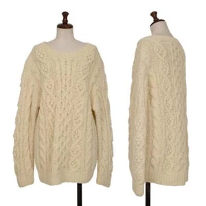 ISSEY SPORT Wool Cable Knit Sweater Size S(K-140143) - Picture 1 of 12