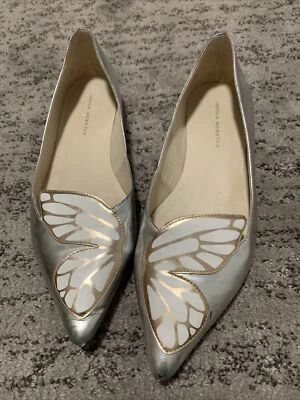 Sophia Webster Silver Butterfly Flats 39 Foto 1 de 4