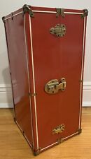 Vintage Doll Chest Trunk Closet 20” RED Eagle Lock Company Hardware PLEASE READ