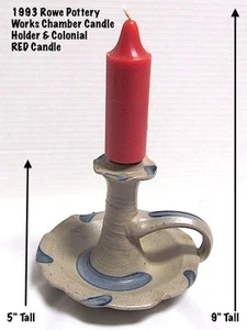 *Primitivo*Candelabro de cámara de cerámica Rowe con vela ROJA* RPW*  - Imagen 1 de 1