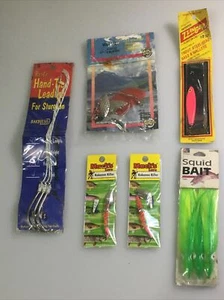 Lot Of Vintage Fishing Lures, Squid Bait, Barbless Hooks - Picture 1 of 1