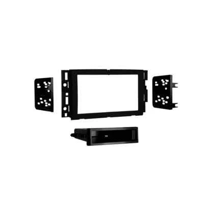 Metra 99-3321B Single/Double DIN Matte Black Stereo Dash Kit with Pocket - Image 1 of 2