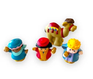 Little People Nativity Figures Three Wise Men With Camel Mattel 2001 Christmas - Picture 1 of 9