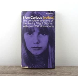 I Am Curious Yellow Vilgot Sjoman 1968 Movie Tie-In Vintage Paperback Screenplay - Imagen 1 de 9