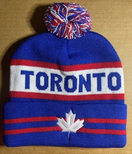 Canada Toronto Hockey Pom Cuff Knit/ Beanie Hat - Picture 1 of 3