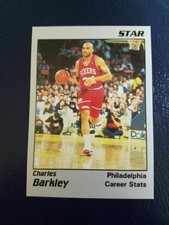 Charles Barkley 76ers 1991 STAR COMPANY Career Stats Silver RARE ODDBALL
