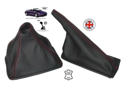 Shift Ebrake Boot For LOTUS ELAN M100 S1 1989-1995 Leather Red Stitch Foto 1 de 4