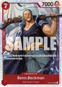 One Piece Emperors in the New World Benn.Beckman Super Rare OP09-009 NM english - Picture 1 of 1