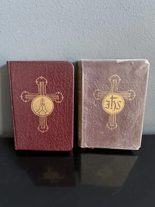 VTG Catholic Press 2 Book Set + Inserts The Prayer Book, The Life Of Christ 1954 - Picture 1 of 13