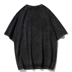 Retro Washed Cotton T-Shirt Set, Unisex Oversized Vintage Tees, Casual Wear - Picture 1 of 6