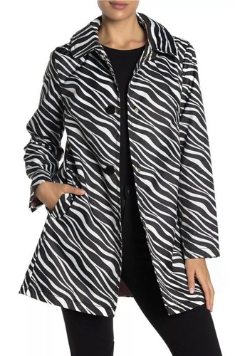 Trench nuovo con etichette Kate Spade New York stampa zebra taglia XS $238