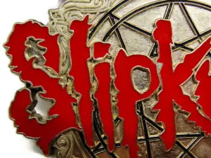 2005 Slipknot Official Bravado Merchandising Logo Star Silver Tone Belt Buckle - Picture 1 of 11