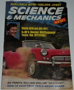 Science & Mechanics Magazine October 1963 Denise McCluggage Tests the Spitfire - Foto 1 di 12