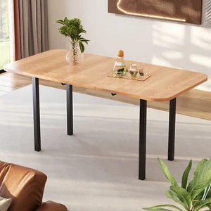 Ausziehbarer Esstisch - Rechteckiger Ausziehtisch 120-160cm , Tragfähigkeit 60kg - Bild 1 von 14