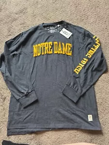 Press box By Royce Apparel Men’s Navy Canyon Plus Notre Dame Shirt Size 3X - Picture 1 of 8