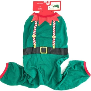 Wondershop Elfe Haustier Pyjama Outfit Kostüm Hund Größe Medium grün neu mit Etikett Umfang 18-30 Zoll - Bild 1 von 7