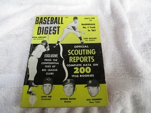 Baseball Digest Scouting Reports on Rookies; McDougald, Drysdale; March 1958 - Picture 1 of 2