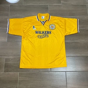 Vintage FC Leicester City 1994-96 Fox Leisure Away Soccer Jersey Size 46/48 Ins - Bild 1 von 10