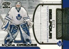2003-04 Pacific IN THE CREASE #11 ED BELFOUR - Toronto Maple Leafs