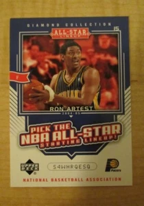 2004-05 Upper Deck Diamond Collection All-Star Lineup Promo Ron Artest #AS37 - Picture 1 of 2