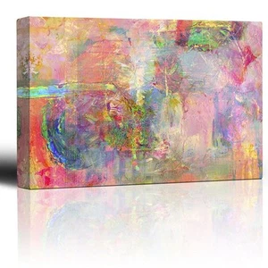 Wall26 - Colorful Pastel Abstract Watercolor Paint Texture - Canvas Art - 24x36 - Picture 1 of 3