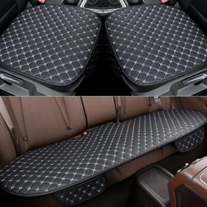 Car Seat Cover Cushion Protective Leather Pad Universal Cover with Storage Unit - Bild 1 von 15