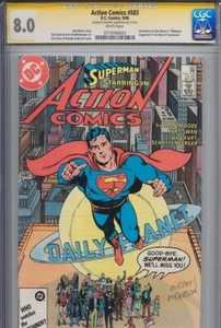 Action Comics #583 SS CGC 8.0 signed by Murphy Anderson - Picture 1 of 1