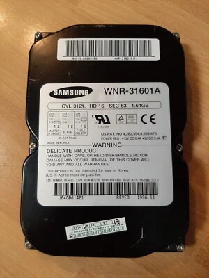 HD disco rigido SAMSUNG WNR-31601A  1.61 GB IDE / P-ATA - Immagine 1 di 4