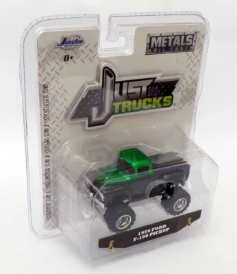 Jada Just Trucks 1/64 Scale 14020 - 1956 Ford F-100 Pickup - Black/Green - Imagen 1 de 2