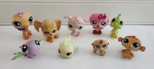 Lot Of 9 Hasbro Littlest Pet Shop Figures 2004-2009. 6 Bobblehead, 3 Regular LPS - Picture 1 of 9