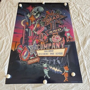 PÓSTER DE ALUMINIO DEAD AND COMPANY SPHERE VEGAS 36X24 SEMANA 3 466/495 5/30,31 6/1/2024 - Imagen 1 de 24