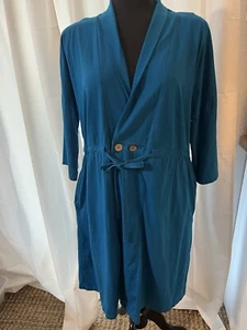 Brobe Surgery Recovery Robe w/ Inside Pockets Teal Size L - Picture 1 of 10