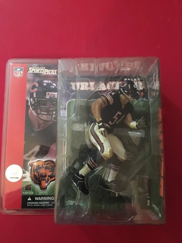 McFarlane’s Sportspicks Series 2 Brian Urlacher Blue Jersey HOF Chicago Bears Cover