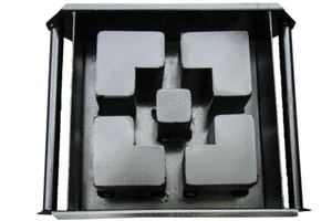 NEW 12 INCH Screen Patio Wall Concrete Cement Mold Cinder Block All Metal New US - Picture 1 of 12