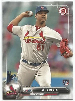 Tarjeta de novato Alex Reyes St. Louis Cardinals 2017 Bowman Foto 1 de 2