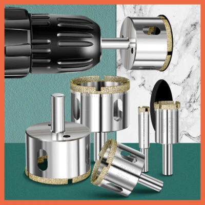 Tile Cutter Diamond Drill Bit 3 to 200mm Hole Saw Ceramic Porcelain Marble Glass - Image 1 of 4