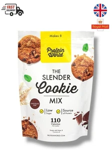 Protein World Slender Cookie Mix Chocolate Chip Low Sugar | 110 Kalorien | Protn - Bild 1 von 3