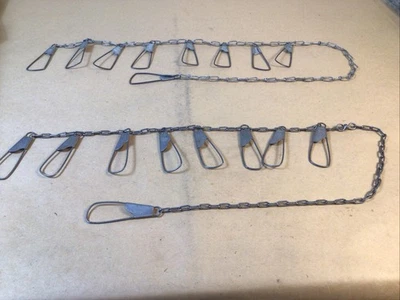 2 piezas. Eslabones de cadena de metal para peces 9 clips de bucles a presión de colección para peces Foto 1 de 4