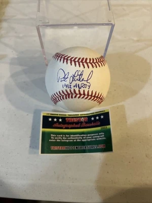 MILWAUKEE BREWERS- PAT LISTACH SIGNED AUTOGRAPH ROMLB BASEBALL TRISTAR 92 AL ROY - Image 1 of 4
