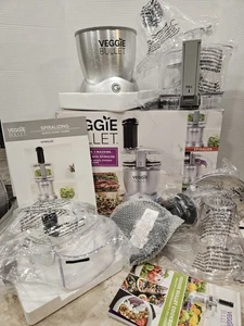 Veggie Bullet 3 Funktionen Scheibenzerkleinerer Spiralisier Küchenmaschine mit Box - Bild 1 von 10