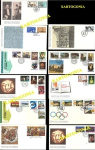GREECE 1980, ALL YEAR ISSUES, FDCs 11 ITEMS, MNH - Picture 1 of 1