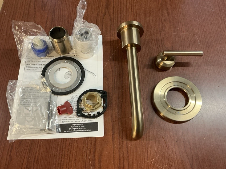 NEW MOEN WT961BZG Gibson Wallmount 10" Spout Tub Filler Trim Bronze Gold B51 - Image 1 of 1